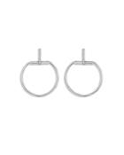Roberto Coin 18k White Gold Classic Parisienne Circle Drop Earrings