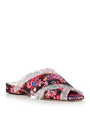 Msgm Women's Floral Slide Sandals