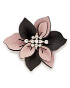 Marni Leather Flower Pin