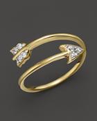 Kc Designs Diamond Arrow Ring In 14k Yellow Gold, .09 Ct. T.w.