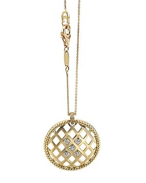 Chimento 18k Yellow Gold Olimpia Pendant Necklace With Diamonds, 17