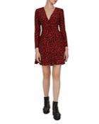 The Kooples Leopard Fit-and-flare Dress
