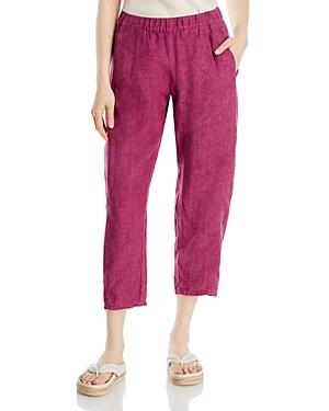 Eileen Fisher Lantern Organic Linen Cropped Pants