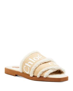 Chloe Women's Woody Shearling Slide Sandals