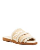 Chloe Women's Woody Shearling Slide Sandals