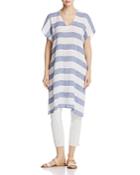 Eileen Fisher Petites Organic Linen Stripe Tunic