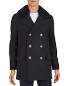 The Kooples Redding Shearling-collar Pea Coat