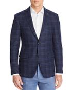 John Varvatos Star Usa Textured Plaid Slim Fit Sport Coat