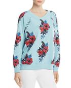 Wildfox Sommers Hibiscus Print Sweatshirt
