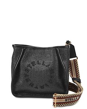 Stella Mccartney Raffia Circle Logo Crossbody