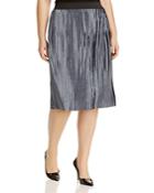 Junarose Odelia Metallic Plisse Skirt