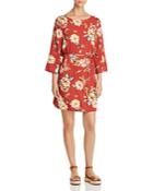 Beachlunchlounge Belted Floral-print Dress