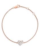 Bloomingdale's Diamond Cluster Heart Bracelet In 14k Rose Gold, 0.50 Ct. T.w. - 100% Exclusive