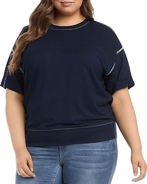 Karen Kane Plus Cuffed Sleeve Tee