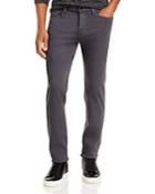 7 For All Mankind Slimmy Slim-straight Jeans In Gunmetal