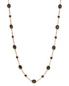 Smoky Quartz And Garnet Necklace In 14k Yellow Gold, 30 - 100% Exclusive