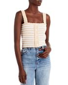 Aqua Striped Crochet Tank - 100% Exclusive