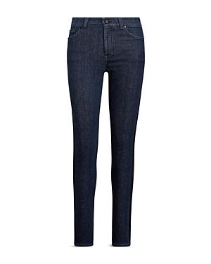 Lauren Ralph Lauren Tuxedo Stripe Skinny Jeans In Blue