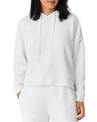 Eileen Fisher Cropped Boxy Cotton Hoodie