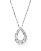 Bloomingdale's Diamond Teardrop Pendant Necklace In 14k White Gold, 1.15 Ct. T.w. - 100% Exclusive