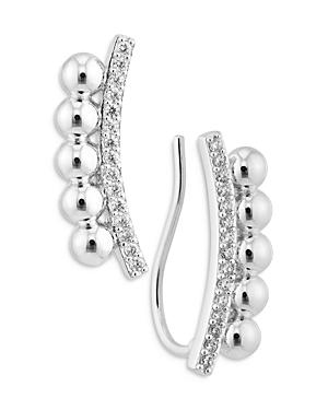 Ajoa By Nadri Dolly Dot Ear Climber Earrings