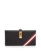 Bally Amy Studded Leather Continental Wallet