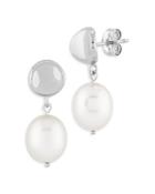 Bloomingdale's Freshwater Pearl Drop Earrings In Sterling Silver - 100% Exclusive