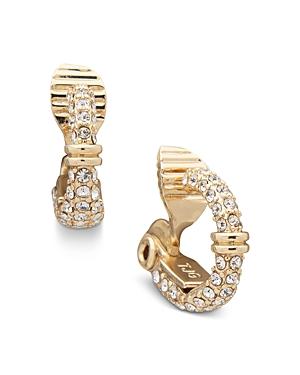 Lauren Ralph Lauren Pave Small Clip On Hoop Earrings