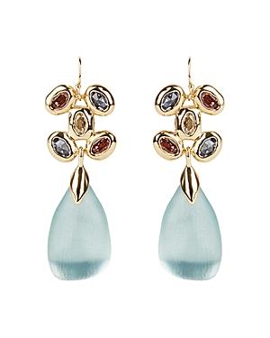 Alexis Bittar Byzantine Lucite Stone Cluster Wire Drop Earrings