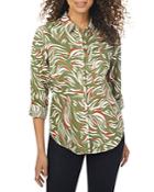 Foxcroft Charlie Cotton Zebra Flair Top