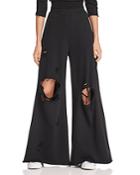 T By Alexander Wang Destroyed Wide-leg Pants