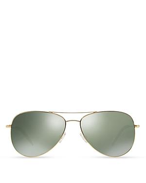 Oliver Peoples Kannon Mirrored Aviator Sunglasses, 59mm