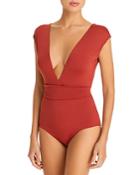 Haight Band Plunge One Piece Swimsuit