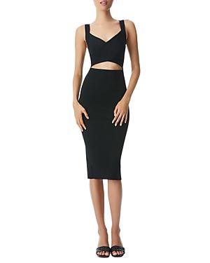 Alice And Olivia Lidia Twist Front Cutout Dress