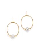 Ippolita 18k Yellow Gold Nova Cultured Freshwater Pearl Small Round Drop Earrings