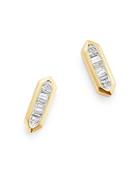Adina Reyter 14k Yellow Gold Diamond Bar Stud Earrings