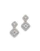 Bloomingdale's Diamond Cluster Drop Earrings In 14k White Gold, .50 Ct. T.w. - 100% Exclusive