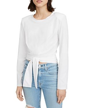 7 For All Mankind Shoulder Pad Tie Top