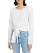 7 For All Mankind Shoulder Pad Tie Top
