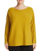 Eileen Fisher Plus Ribbed Wool Sweater
