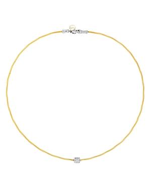 Alor Yellow Cable Choker Necklace, 17