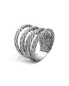 John Hardy Sterling Silver Classic Chain 4-band Ring