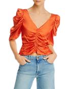 Cinq A Sept Betty Ruched Crop Top