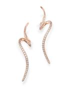 Bloomingdale's Diamond Swirl Drop Earrings In 14k Rose Gold, 0.75 Ct. T.w. - 100% Exclusive