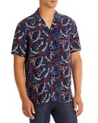 Scotch & Soda Relaxed Fit Allover Print Short Sleeve Shirt