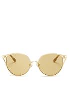Sonix Ibiza Mirrored Cat Eye Sunglasses, 55mm