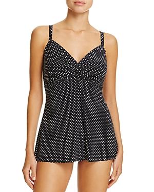 Miraclesuit Pin Point Dotted Tankini Top