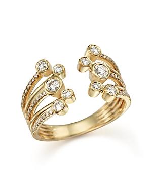 Diamond Multirow Ring In 14k Yellow Gold, .50 Ct. T.w.