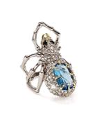 Alexis Bittar Swarovski Crystal Pave Spider Ring