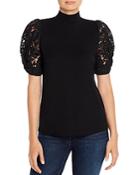 Generation Love Alanna Lace-puff-sleeve Top